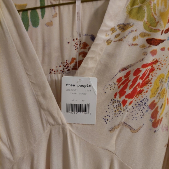 Free People Ivory Combo Floral Dress - Picture 2 of 3
